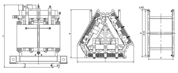 環(huán)氧樹脂澆注立體卷鐵心三相干式配電變壓器3 環(huán)氧樹脂澆注立體卷鐵心三相干式配電變壓器3